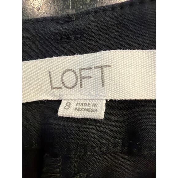 Loft black "Riviera Slim" pants size 8 - Picture 3 of 9